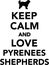Keep calm and love Pyrenees Shepherd