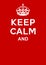 Keep calm poster