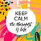 Keep calm Therapist Hand lettering poster