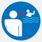 Keep children under supervision while swimming