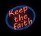 Keep the faith sign.