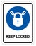 Keep Locked Symbol Sign, Vector Illustration, Isolate On White Background Label .EPS10