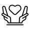 Keep relationship icon, outline style