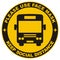 Keep safe distance, use face mask, bus, vector banner