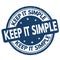 Keep it simple grunge rubber stamp