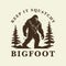 Keep it squatchy bigfoot logo design concept