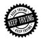 Keep Trying rubber stamp