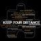 Keep Your Distance Covid-19 Outbreak Black Header