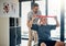 Keeping his strength up. a friendly physiotherapist helping his mature patient to stretch at a rehabilitation center.