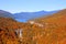 Kegon falls and Chuzenji lake in Autumn Season