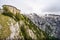 Kehlsteinhaus, the Eagle Nest, atop the summit of the Kehlstein, a rocky outcrop that rises above the Obersalzberg near the town