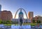 Keiner Plaza and Gateway Arch in St. Louis