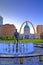Keiner Plaza and Gateway Arch in St. Louis