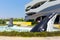 Keith emerges from the fountain in front of the aquarium. Opened in 2012, it`s the longest tunne