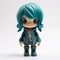 Keith Isao: Quirky Manga Art Vinyl Toy With Blue Hair