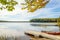 Kejimkujik lake in fall from Jeremy Bay Campground