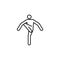 Kekomi, karate line icon. Signs and symbols can be used for web, logo, mobile app, UI, UX