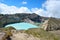 Kelimutu consists of 3 lakes that change color. Sometimes, are blue, green, and black, and some other times they turn to white,
