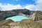 Kelimutu consists of 3 lakes that change color. Sometimes, are blue, green, and black, and some other times they turn to white,