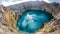 Kelimutu - Turquoise colored volcanic lake
