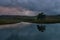 Kelly Hall Tarn at sunset