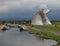 The Kelpies beside the canal near Falkirk, Scotland