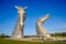 The Kelpies sculpture by Andy Scott, Falkirk, Scotland.