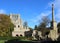 Kelso Abbey and war memorial, Kelso, Scotland