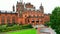 Kelvingrove Art Gallery and Museum in Glasgow - aerial view - GLASGOW, UK - OCTOBER 4, 2022