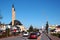 Kemer, Turkey - February 4, 2022: Street view of Kemer, Antalya Province in southwestern Turkey. Kemer is a popular resort town in