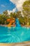 KEMER, TURKEY: KEMER, TURKEY: View of the pool in the Moonlight Park in Kemer near the beach.