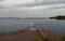 KemijÃ¤rvi Finland, pier by the water on a moody day