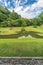 Kencho-ji Zen Garden and pond behind the Hojo Shin-ji Ike. Kamakura, Japan.