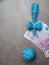 Kendama japanese toy with cash, competition concept