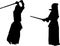 Kendo fighters #2 silhouette