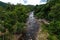 Of Kenerong River in Kuala Krai, Kelantan, Malaysia, from the peak of a recreational spot