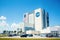 KENNEDY SPACE CENTER, FLORIDA, USA - APRIL 21, 2016: NASA building.