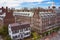 Kennedy Street and Eliot House belltower in Harvard University A