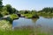 Kennet and Avon canal Devizes Caen multiple lock gates Wiltshire England UK