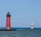 Kenosha North Pier Lighthouse and Channel Marker