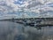 Kenosha, Wisconsin/USA - 06-27-2017: Beautiful sky reflected in