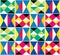 Kente african tribal vector seamless textile geometric pattern with vibrant shapes - traditional nwentoma mud cloth style from Gha