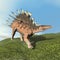 Kentrosaurus dinosaur roaring - 3D render