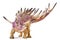 Kentrosaurus dinosaur toy isolated with clipping path.