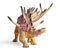 Kentrosaurus dinosaur toy isolated on white background with clipping path.