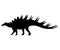 Kentrosaurus silhouette dinosaur jurassic prehistoric animal