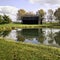 Kentucky Fall Barn Reflected in Pond