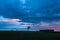 Kentucky Sunset Silhouette Horses and Barn