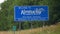 Kentucky Welcome sign at the road - LEIPERS FORK, UNITED STATES - JUNE 17, 2019