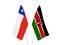 Kenya and Chile flags